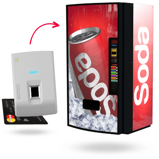 Stravovací systém 7 Přístupový terminál Aktion umožňuje odběr zboží z nápojových automatů