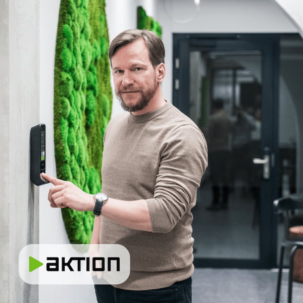 Přístupový systém 1 Přístupový systém Aktion pro podniky a velké firmy umí ovládat třeba i výtahy