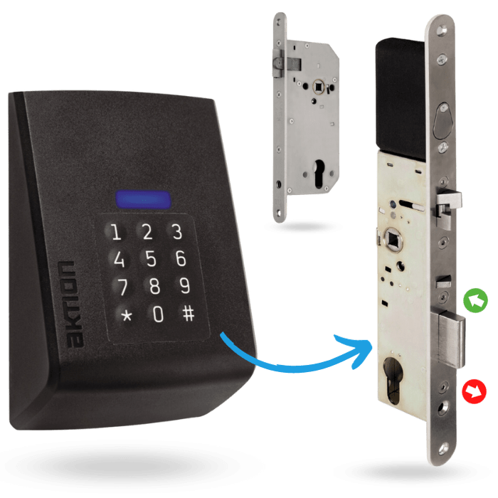Přístupový systém 8 Přístupový systém Aktion pro bytové domy umí bezklíčové otevírání dveří