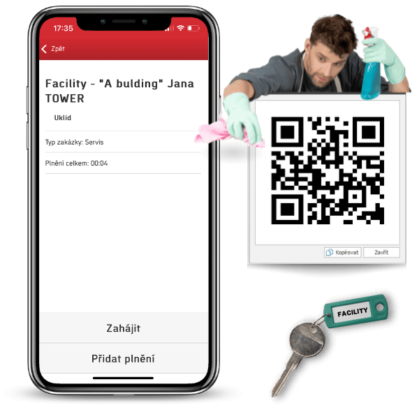 Evidence zakázek 2 V zakázkovém systému Aktion můžete pohodlně evidovat úkony pracovníků facility managementu