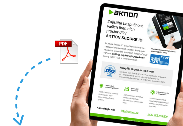 🛡️ 5 důvodů, proč váš přístupový systém možná nechrání, jak si myslíte 5 Stáhnout leták Aktion Secure ID
