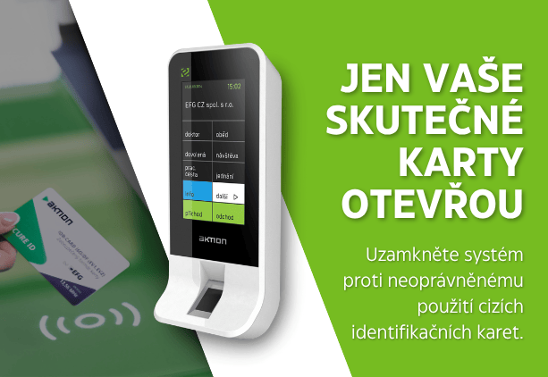 🛡️ 5 důvodů, proč váš přístupový systém možná nechrání, jak si myslíte 1 Každá karta Aktion obsahuje unikátní šifrovaný klíč, který nejde přečíst ani zkopírovat
