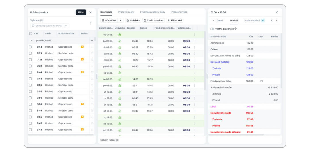 Nový Aktion eNEXT - moje docházka