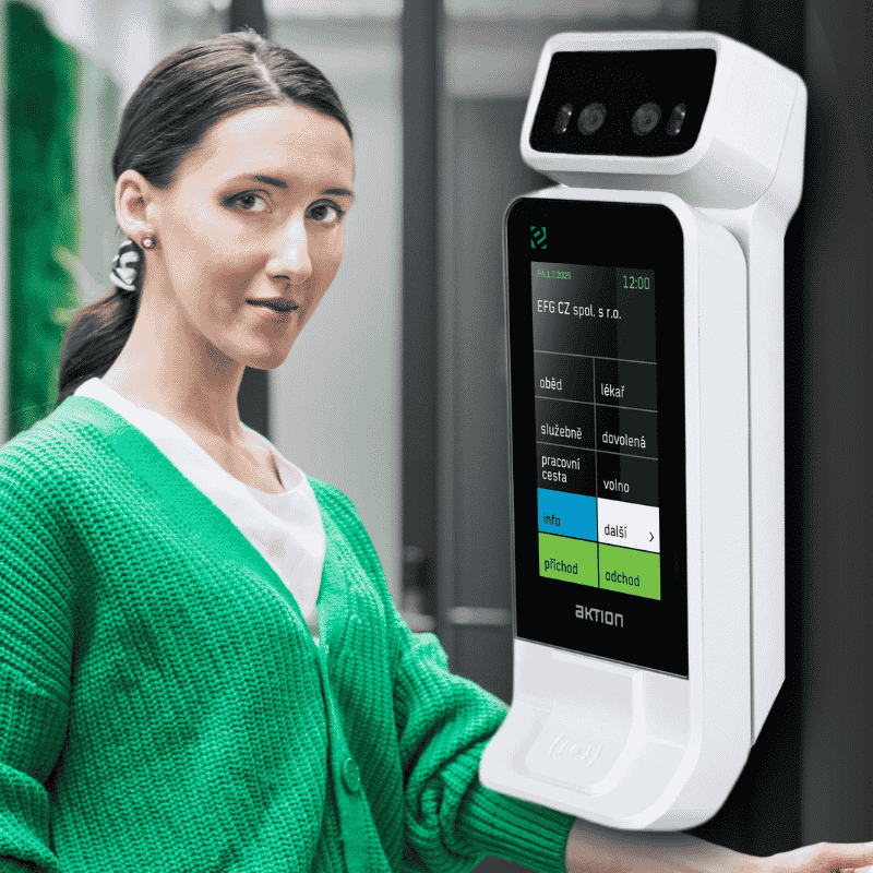Biometrická čtečka Aktion čte obličej